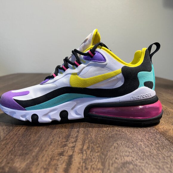 Nike Air Max 270 React “Bright Violet” Women’s Size 7 - Picture 7 of 8